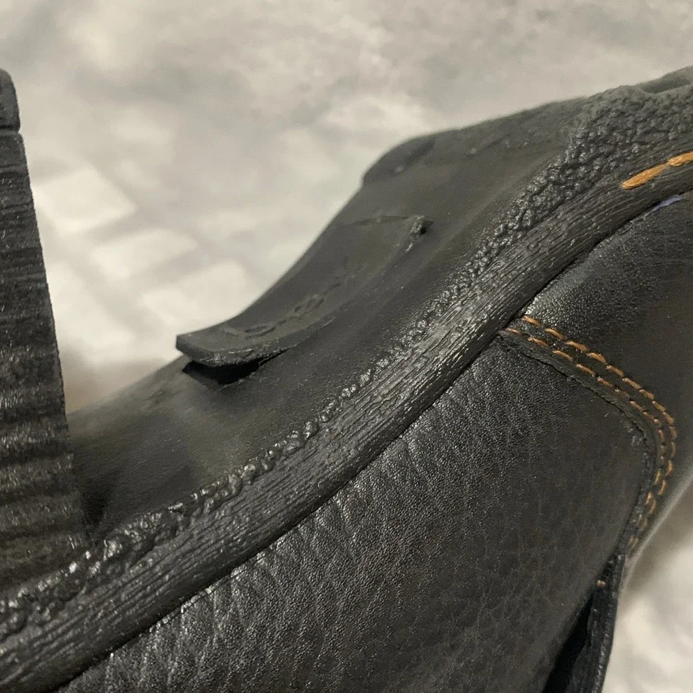 BOC Born Concept Black Leather Ankle Boots Booties Women's US‎ 9.5 EU 41 Block
